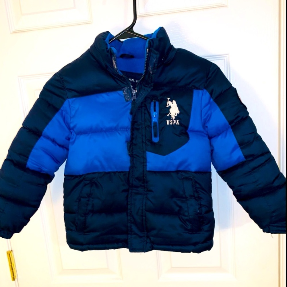 Blue USPA Puffer Coat